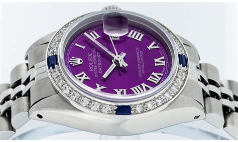 ladies purple face rolex